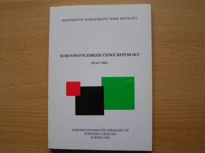 Surovinové zdroje České republiky, 1993, 182 stran. 